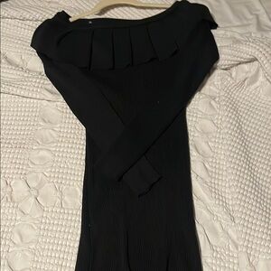 Elegant Black Long Sleeve Dress